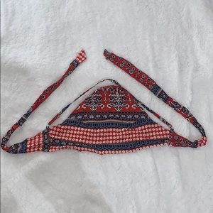 Cut out tie back crop top SZ S